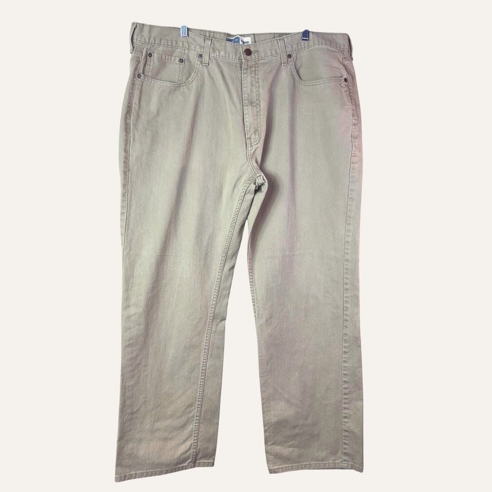 Signature Levi Strauss‎ Men's Straight Leg Tan Denim Pants Size 42x32